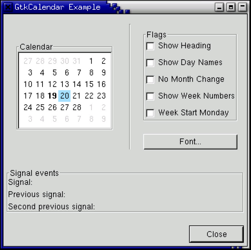 calendar